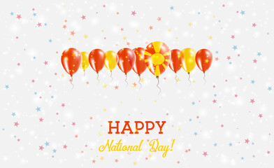 Macedonia Independence Day Sparkling Patriotic