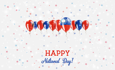 Taiwan Independence Day Sparkling Patriotic