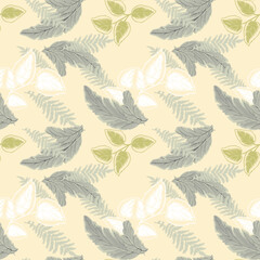 seamless pattern with feathers
