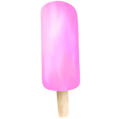 Pink ice cream 