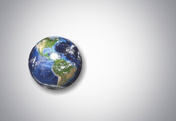 Planet vs. Plastics concept for Earth day, globe on background