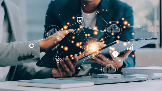 Digital transformation technology strategy, IoT, internet of things. transformation of ideas and the adoption of technology in business in the digital age, enhancing global business capabilities. Ai