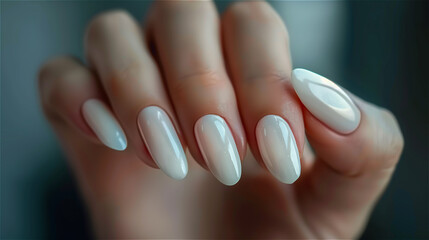 Closeup of a perfect manicure
