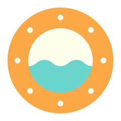 Porthole flat icon