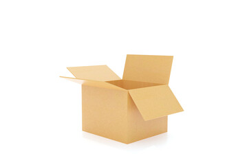 open cardboard box