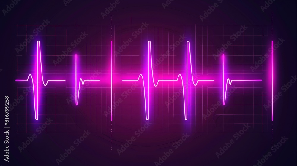 Poster voice frequency wave and abstract sound modern background. radio pulse design curve. motion illustra