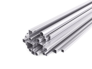 stack of steel pipes