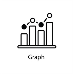 Graph Vector icon 