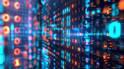 A computer screen with a lot of numbers and a blue square in the middle