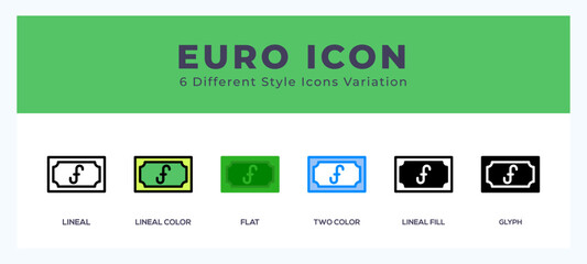 Euro icon vector for web. and mobile app