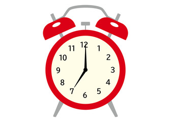目覚まし時計　赤