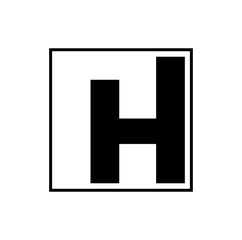 H brand monogram