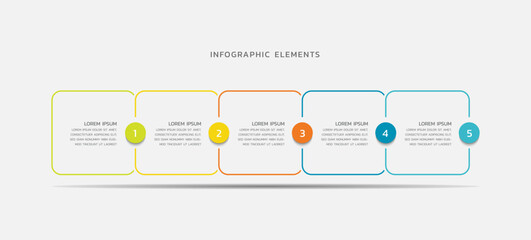 Vector infographics business template design