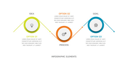 Vector infographics business template design