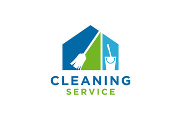 Cleaning Creative Concept Logo Design.