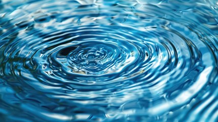 A small splash of water with ripples in it