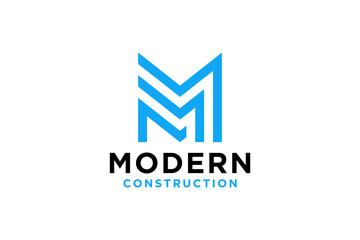 Modern M letter logo m abstract logo design.