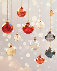 Christmas Eve Contemporary with Crisp Crystal Charms