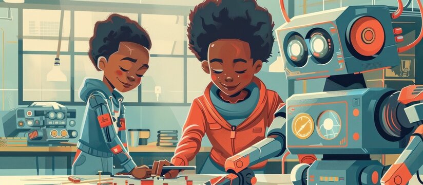 Kids Building Robot Images – Browse 11,520 Stock Photos, Vectors, and ...