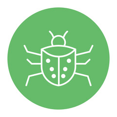 Bug vector icon. Can be used for No Code iconset.