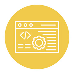 System Console vector icon. Can be used for No Code iconset.