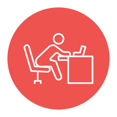 Ergonomic vector icon. Can be used for Comfort iconset.