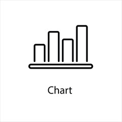 Chart Vector icon 