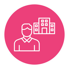 Employer vector icon. Can be used for Job Search iconset.