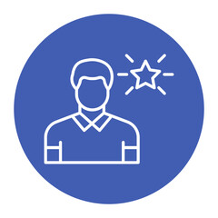 Role Model vector icon. Can be used for Job Search iconset.