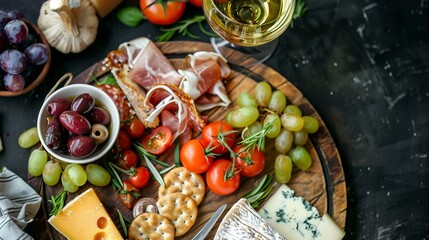 Gezellig, good time eating, drinking talking together around table full food