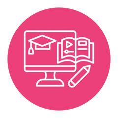 Blended Learning vector icon. Can be used for Online Education iconset.