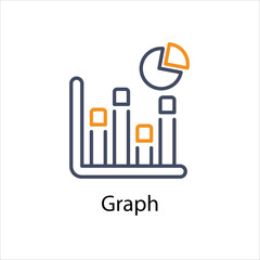 Graph Vector icon