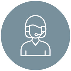 Secretary vector icon. Can be used for Women iconset.