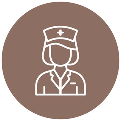 Nurse vector icon. Can be used for Women iconset.