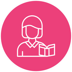 Teacher vector icon. Can be used for Women iconset.