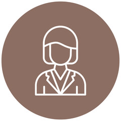 Manager vector icon. Can be used for Women iconset.