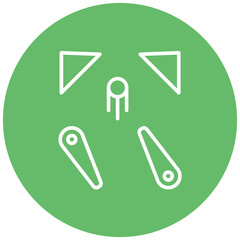 Pinball Games vector icon. Can be used for Bowling iconset.
