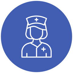 Nurse vector icon. Can be used for Diversity iconset.