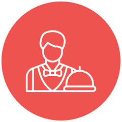 Free Concierge Service vector icon. Can be used for Casino iconset.