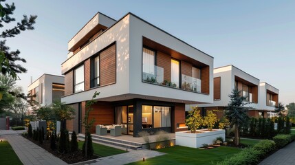 modern house in the city