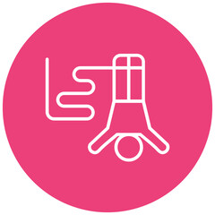 Bungee Jumping vector icon. Can be used for Adventure iconset.