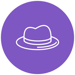 Hat vector icon. Can be used for Trekking iconset.