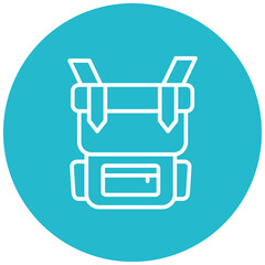 Survival Bag vector icon. Can be used for Trekking iconset.