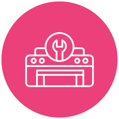 Printer Maintenance vector icon. Can be used for Printing iconset.