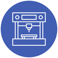 3d Printer vector icon. Can be used for Printing iconset.