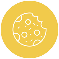 Cookie vector icon. Can be used for Carnival iconset.