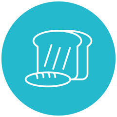 Bread vector icon. Can be used for Homeless iconset.