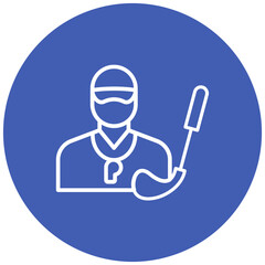 Golf Coach vector icon. Can be used for Golf iconset.
