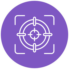 Target vector icon. Can be used for Shooting iconset.