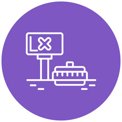 Antitank vector icon. Can be used for Shooting iconset.